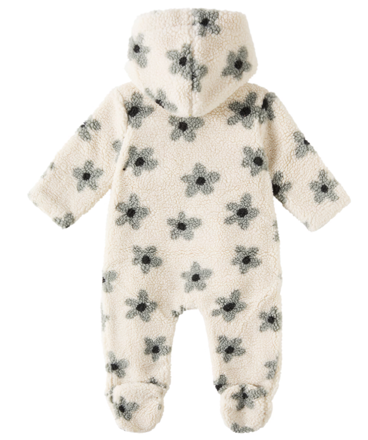 Baby floral fleece onesie