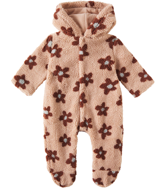 Baby floral fleece onesie