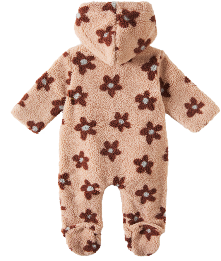 Baby floral fleece onesie