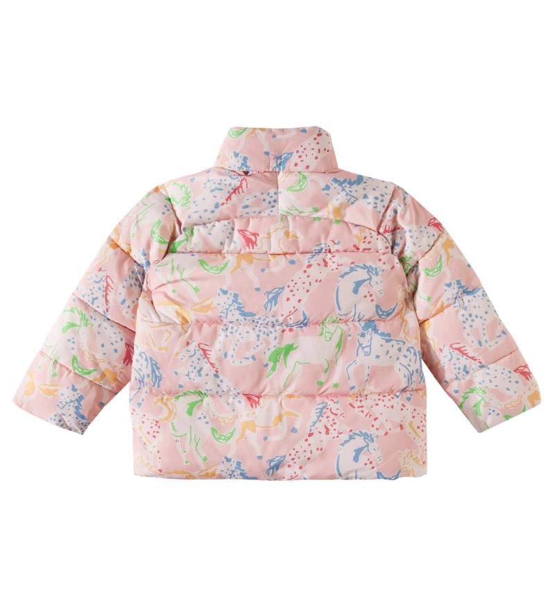 Printed puffer jacket