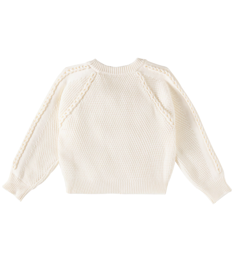 Cotton and wool sweater