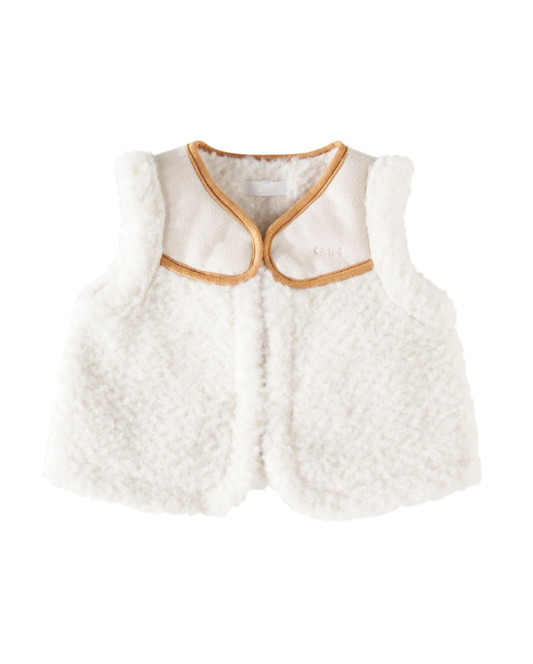 Baby logo teddy vest